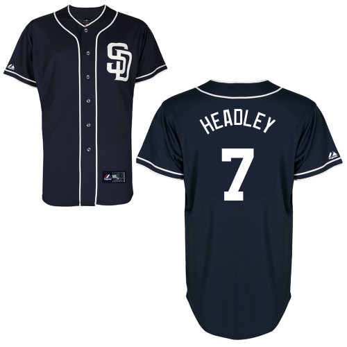 Chase Headley #7 mlb Jersey-San Diego Padres Women's Authentic Alternate 1 Cool Base Baseball Jersey